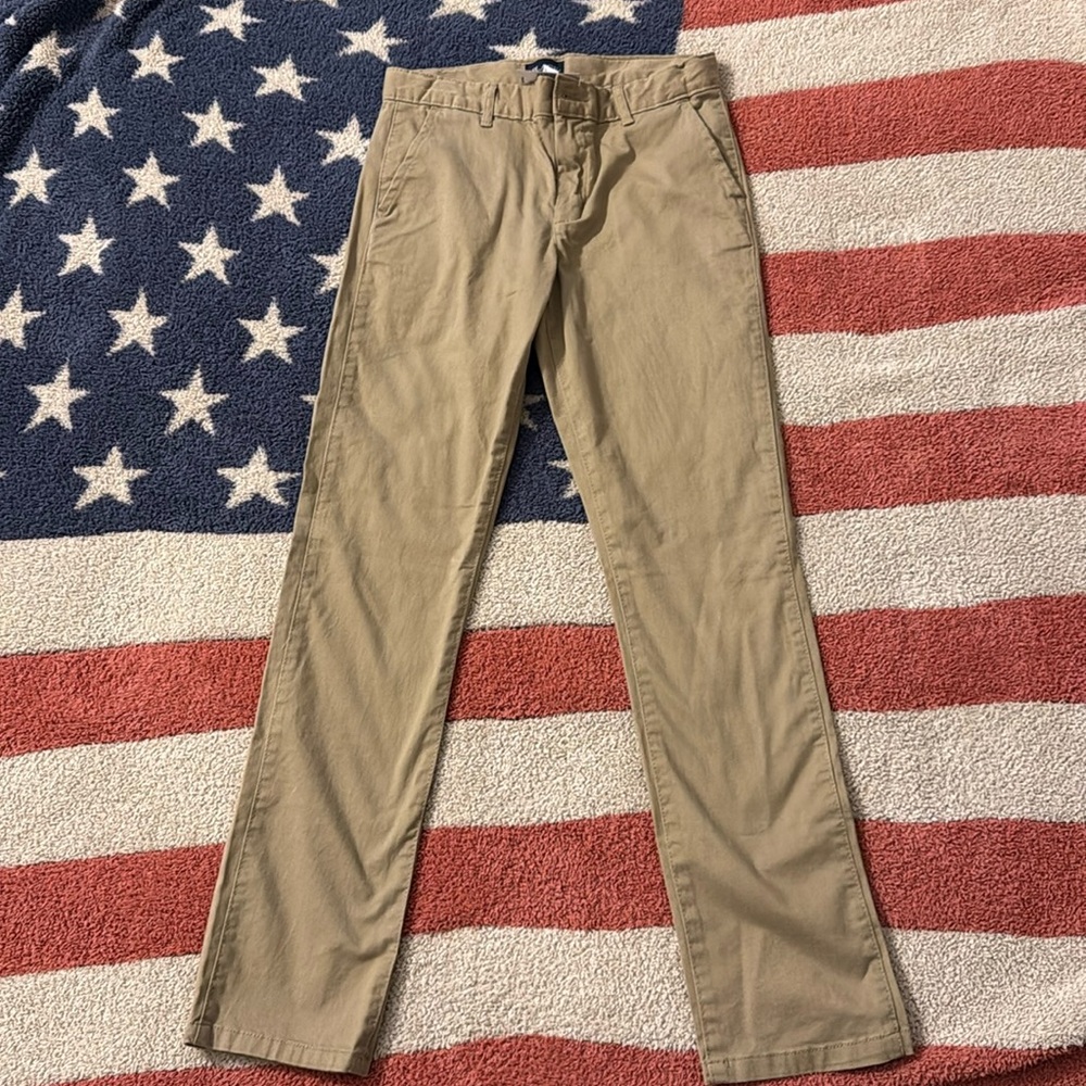 Adjustable waist khaki pants